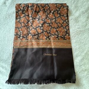 Christian Dior Silk Paisley Scarf